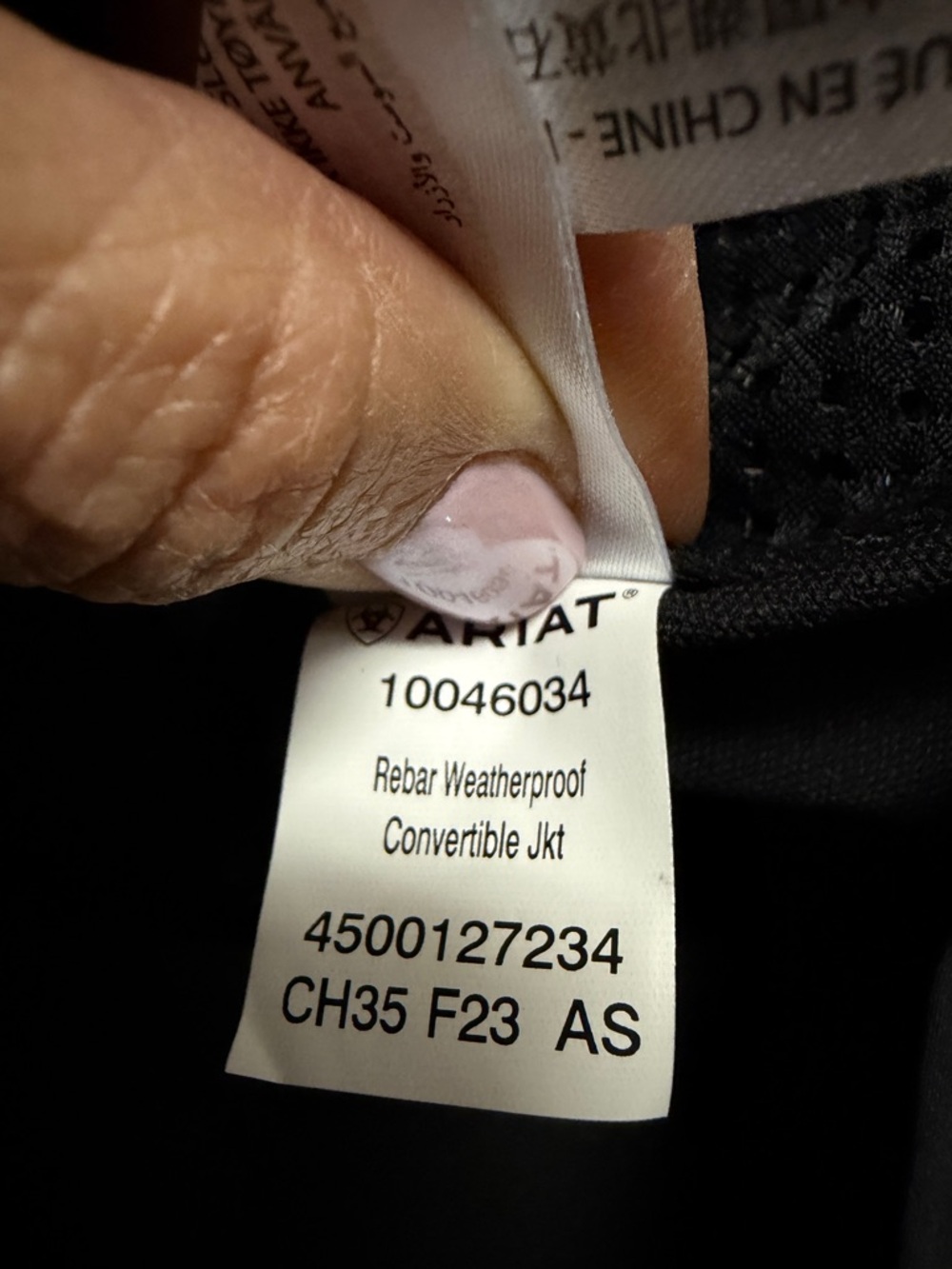 🆕Ariat  REBAR Weatherproof 
Convertible Black Jacket M - Picture 7 of 16
